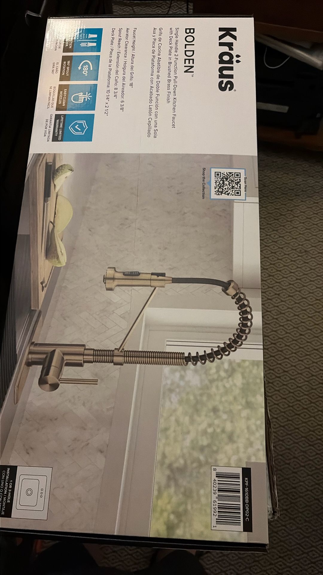Brand New kraus ebolden Kitchen Faucet.