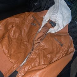 brown Leather Jacket 