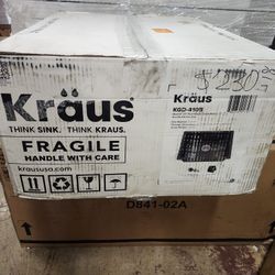 KRAUS
Drop-in/Undermount Granite Composite 24 in. Single Bowl Kitchen Sink Kit in Black