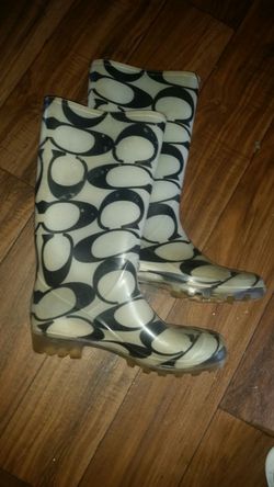 Coach rain boots