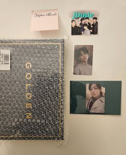 BTS Jungkook GOLDEN JP Official Full Set with POB