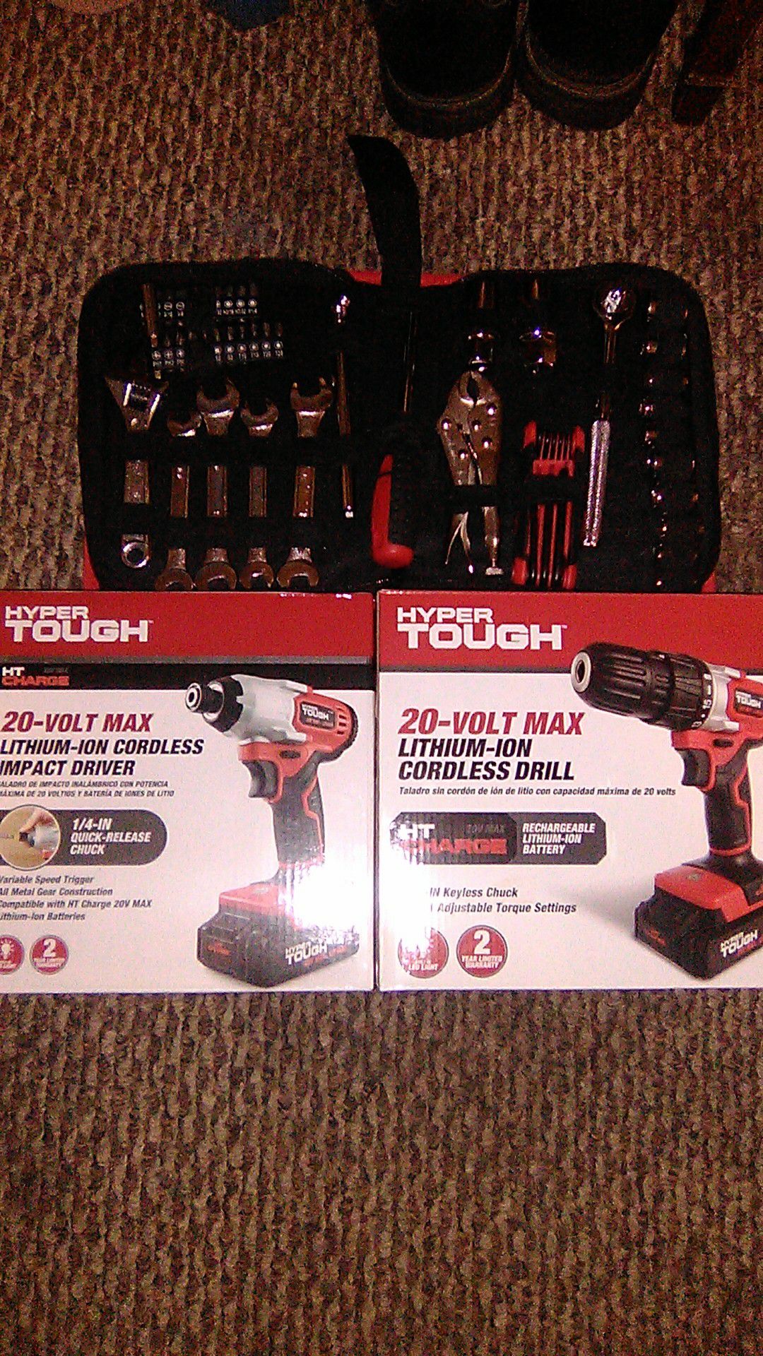 Just impact drill and tool set