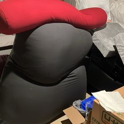 Yogibo beanbag sofa with armrest.