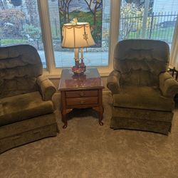Swivel Rocker Arm Chairs