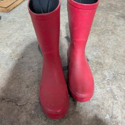 Women's Red Boots Size 8