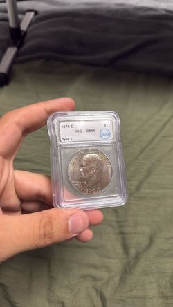 1976-D Eisenhower Dollar ICG MS66 Type 2