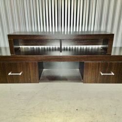 TV Console With Storage 2 Drawers