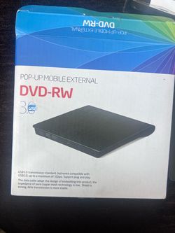 Pop-up mobile external DVD-RW