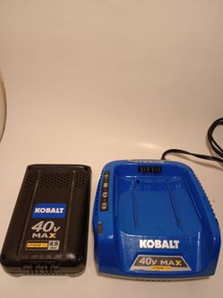 Kobalt 40v max lithium battery & charger