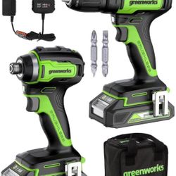 24V Brushless Cordless Drill Driver Combo Kit, 310 in:lbs Drill, 1950 in/lbs Brushless Impact Driver