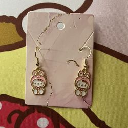 Delicate Hello Kitty Bunny earrings