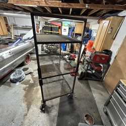 Heavy Duty Cart With Shelf  