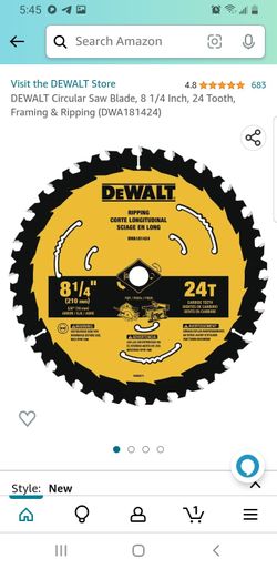 8 1/4 X 24t Saw Blade