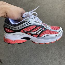 Saucony Progrid Omni 9 Silver Grey Pink White Size 8.5 Men