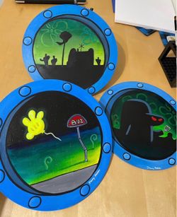 SpongeBob portal paintings