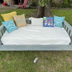 Twin sized porch Swing Bed