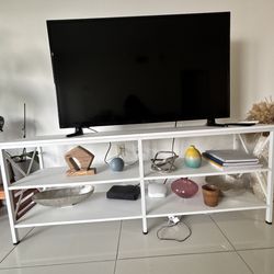 White wood Console (moving sale)
