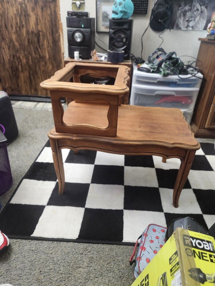 Antique End Table Restored 