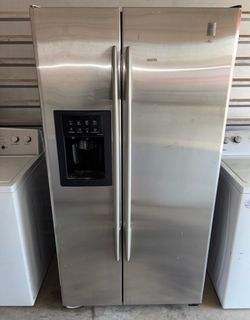 GE Stainless Steel Refrigerator And Freezer