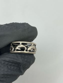 Sterling silver dolphin band