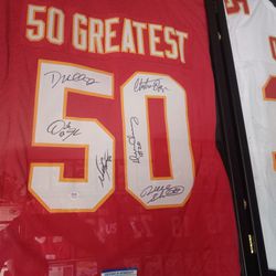 Kansas City Chiefs Autographed Jerseys