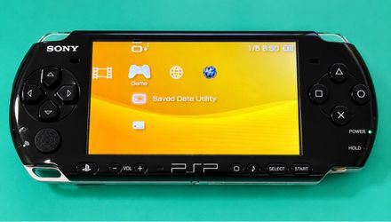Sony PSP 3000 Piano Black 32GB - Tested & Working