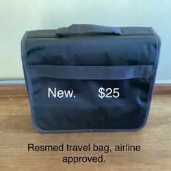 Resmed travel bag for a CPAP machine. 