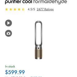 Dyson Purifier Cool Formaldehyde™ TP09 purifying fan (Nickel/Gold)