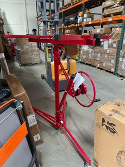 Assembled New 11 FT Drywall Lift Panel Rolling Hoist Jack Lifter Drywall Lifting Construction