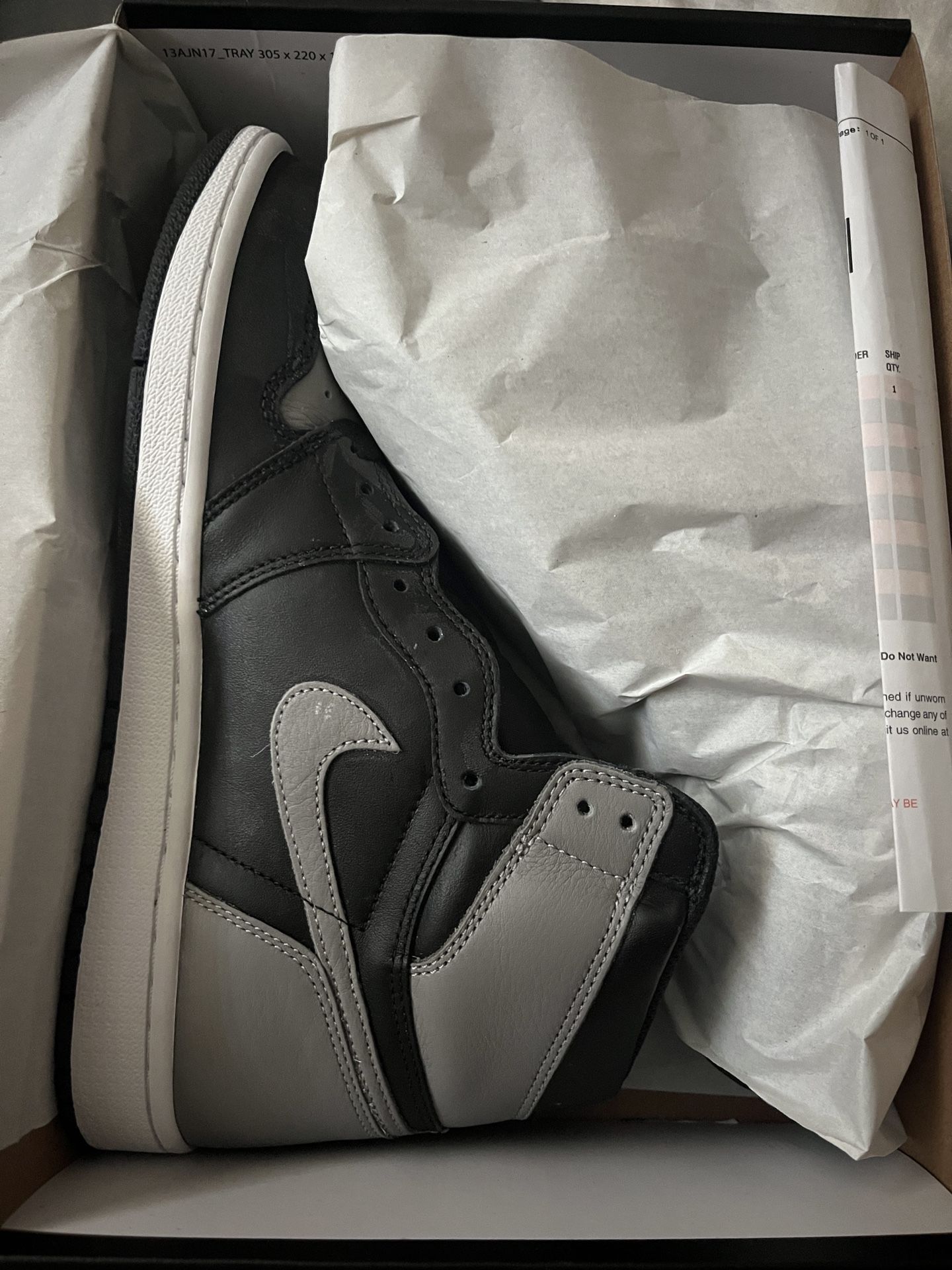 Air Jordan 1 Retro High OG 'Shadow' 2018