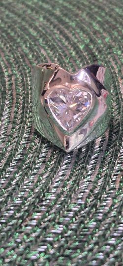 Sterling  silver heart ring
