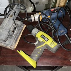 Sander and drills