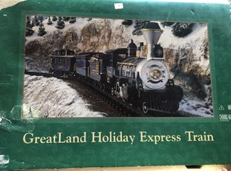 *Rare* Greatland Holiday Express Train-Blue