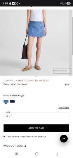 NWT Madewell Denim Wrap Mini Skort Midvale Wash Rigid Blue Size 33 NZ046