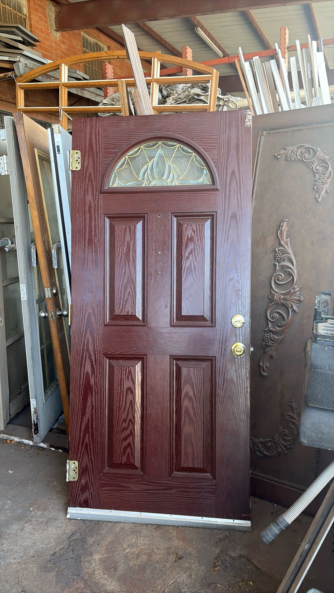 36 x 80 exterior door Solid Core with weatherproof cap