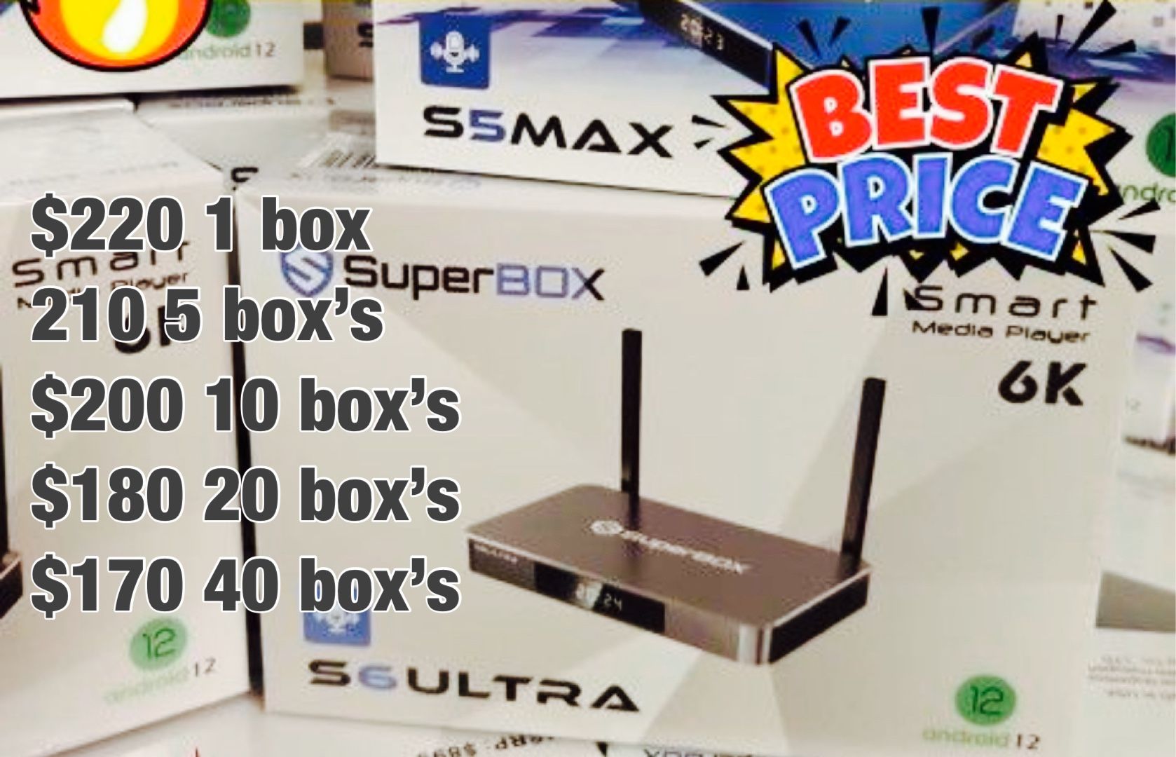 Superbox S6 Ultra wholesale Reseller 4K Tv Smart Super Box