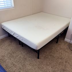 Foam Mattress & Bed Frame (Size Full)