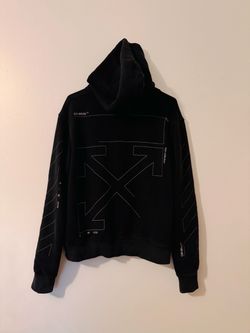 Off-White Unfinished Arrows Black Hoodie size S