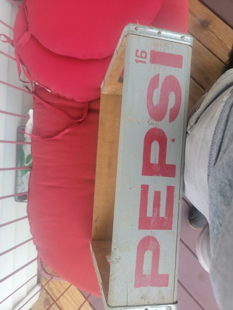 Pepsi Wooden Crate
