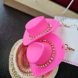 Pink COWGIRL EARRINGS 