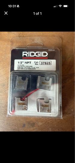 Ridgid dies 1/2”