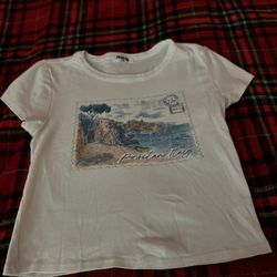 Rsq cropped baby tee large