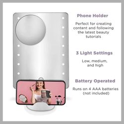 CONAIR - light vanity mirror/ phone holder