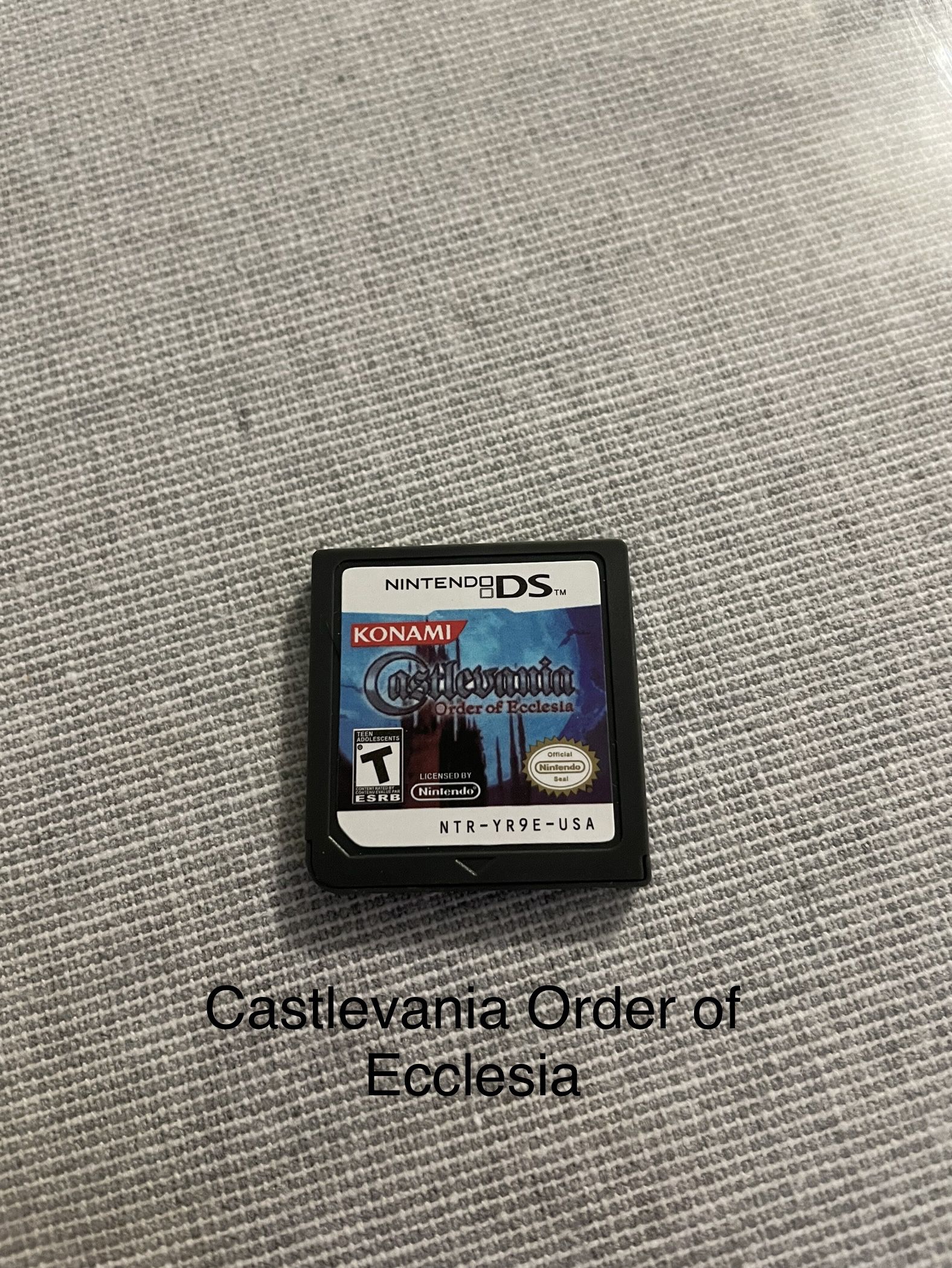 Castlevania Order of Ecclesia For NINTENDO Ds, Ds Lite, 2 Ds, 3Ds 