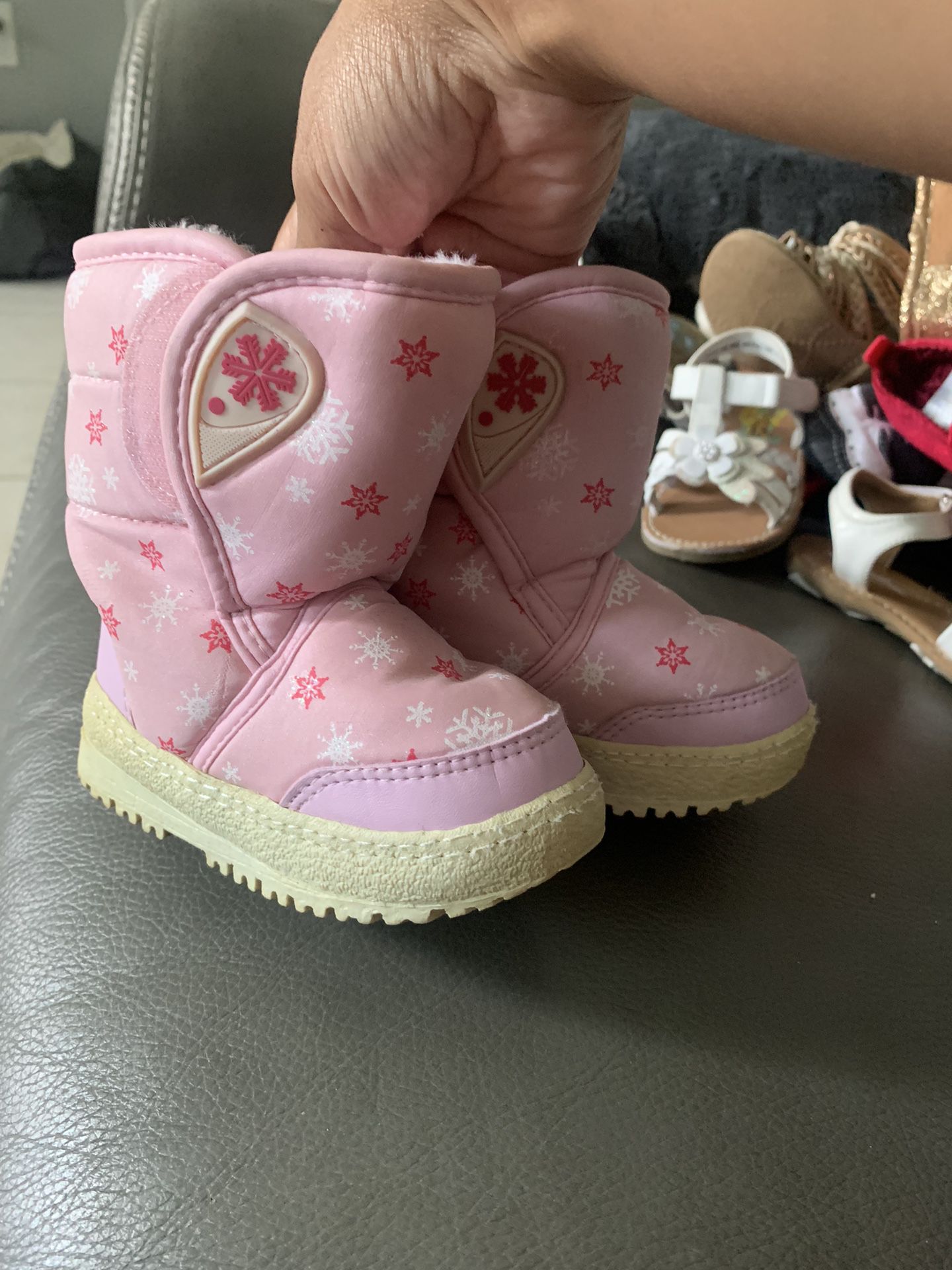 Pink Stride Rite Girl Boots (size 5) 