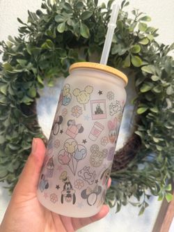 Disney glass cup