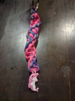 Paracord Keychain with Dolphin Charm