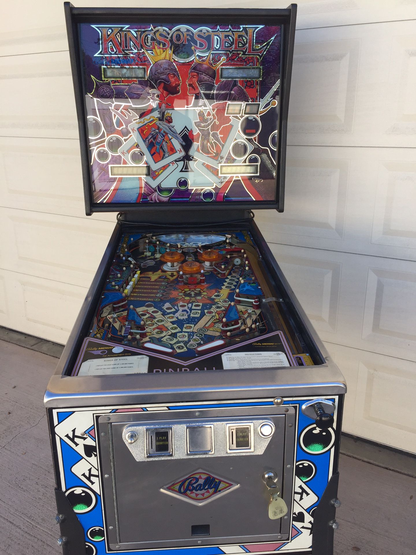 Bally Kings of Steel Pinball Machine