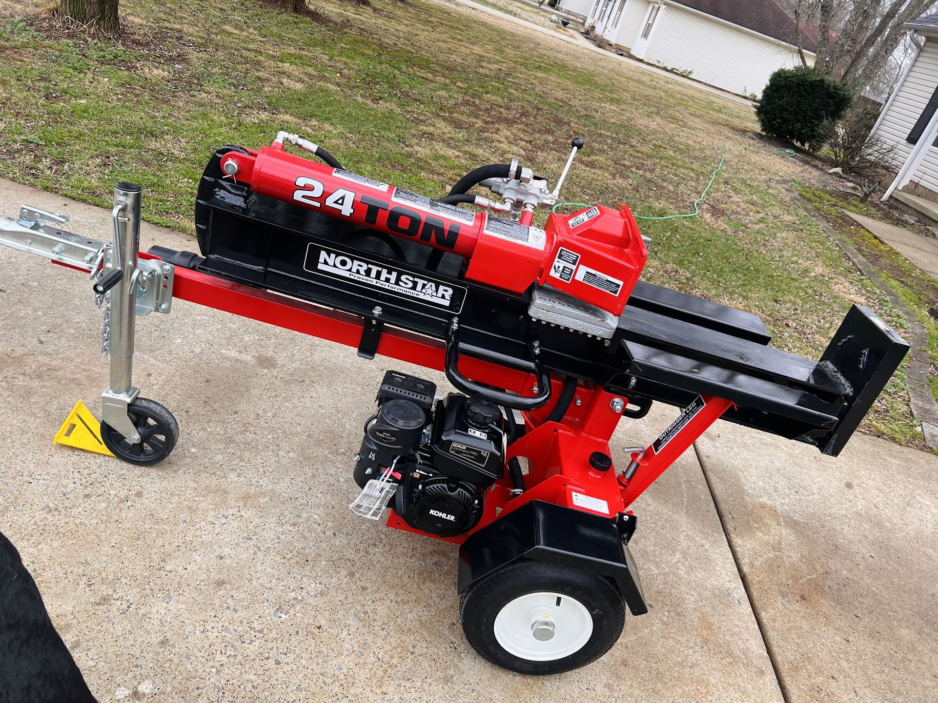 Brand New North Star 24 ton Log splitter with the Kohler Command Pro 5.5hp!