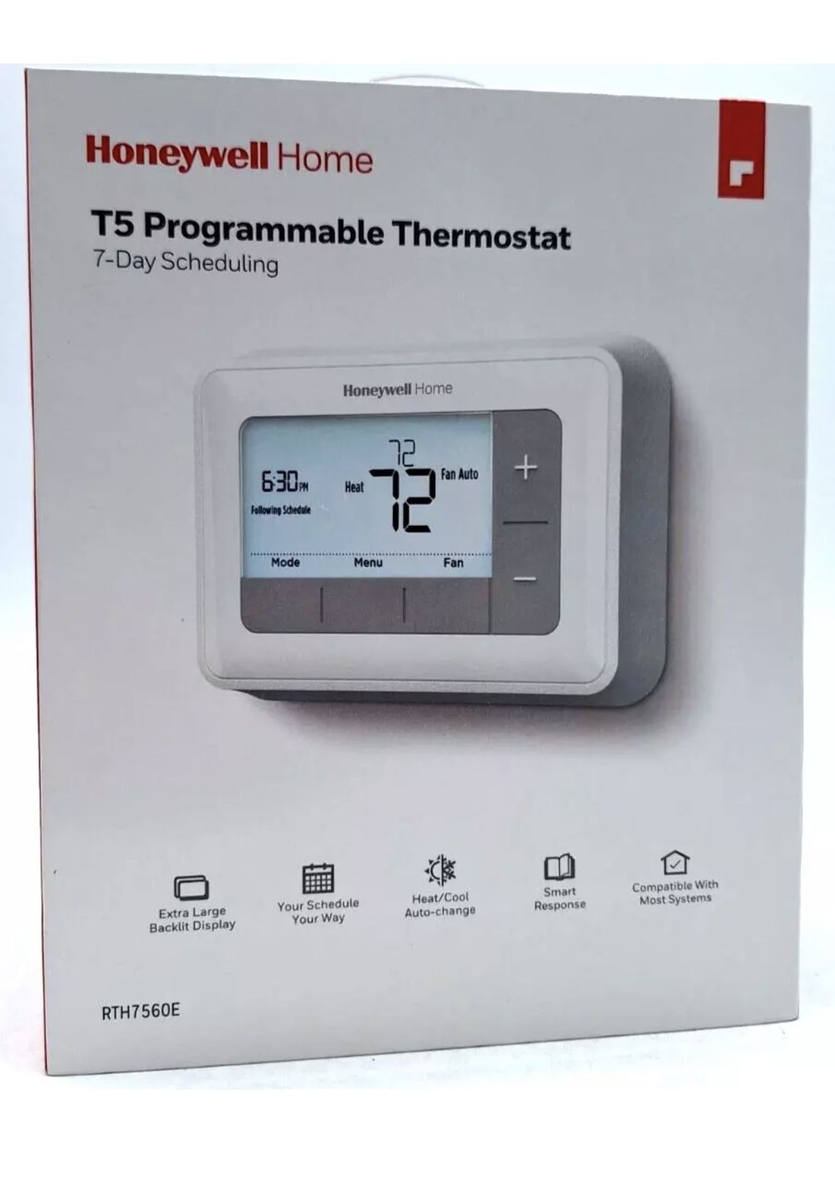NEW Open Box Honeywell T5 Programmable Thermostat 